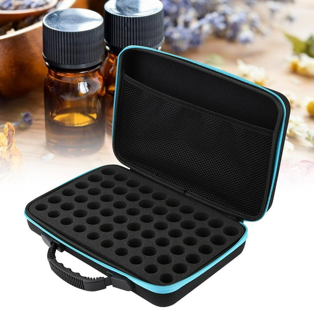 FAGINEY Essential Oil Carrying Case Hard Shell Case,60 Bottles Suitable For Bottles 5ml,15ml ,Roller Bottle Organizer