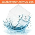 thumbnail image 4 of Uxcell Acrylic Box with Lid, Clear Acrylic Display Boxes Plastic Square Cube Containers Storage Organizer 4.72"x4.72"x4.72", 4 of 7