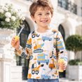 thumbnail image 4 of Futezty Toddler Boys Cute Graphic Shirts Kids Cotton Long Sleeve Crewneck Pullover Excavator Print Shirt 2T-7T, 4 of 7