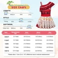 thumbnail image 2 of Marendyee Moana Princess One-Piece Swimsuit Adventure for Girls Ruffled Dress Bikini Toddler Beachwear Bathing Suit Beach Dress Birthday Gift 5-6 Years 120 CM, 2 of 17