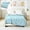 Blue, variant on Xheghe Soft Skin-Friendly Summer Quilt - Breathable Lightweight Air Conditioning Blanket for Home, Travel & Outdoor Use - Elegant Leaf Design