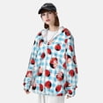 thumbnail image 5 of Kll Flowers And Lady Bugs Print Men'S Women’s Upf 50+ Sun Protection Outdoor Hoodie Jacket Long Sleeve Fishing Hiking Performance Shirt- 3x-Large, 5 of 8