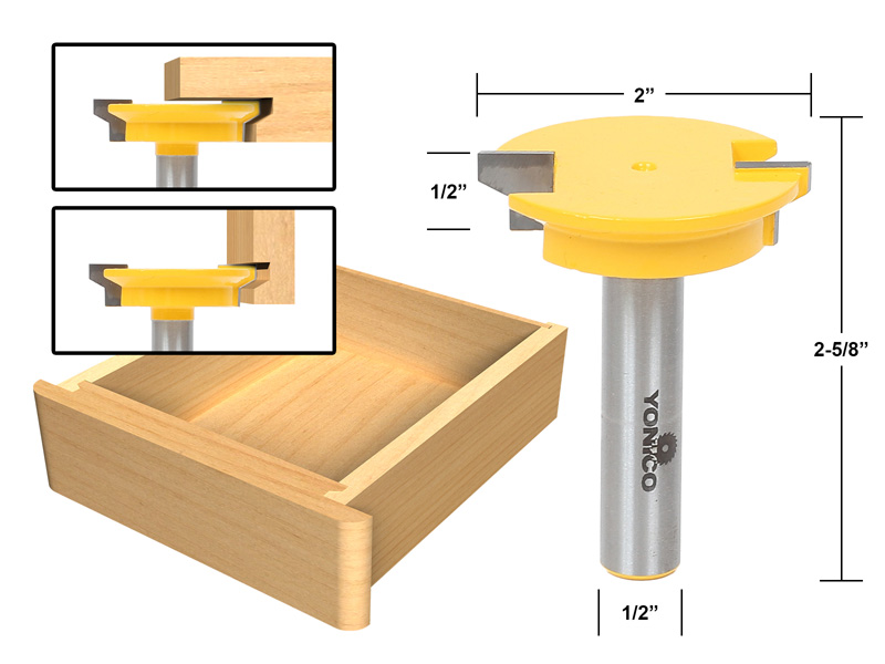 Drawer Front Joint Router Bit Reversible 1 2 Shank Yonico