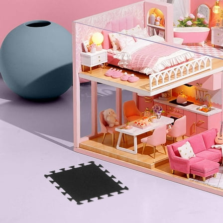 SEWCHICS 16pcs Miniature Dollhouse Rugs Assorted Colors Small Cloth Carpets for Doll Accessories Easy to Use