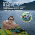 thumbnail image 4 of Hydro Force Alpine 1-Person River Tube, Removable Insulated Cooler, Built-In Storage and Cup Holder, Comfortable Backrest, 4 of 13
