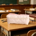 thumbnail image 6 of Small Cute Adorable Versatile Pencil Case Makeup Bag Cloth Pouch Organizer for Stripling Teenagers Home Office University Travel Storage Beautiful Lightweight Portable Ideal Gift 6.7x2.7x1.9 Inches, 6 of 7