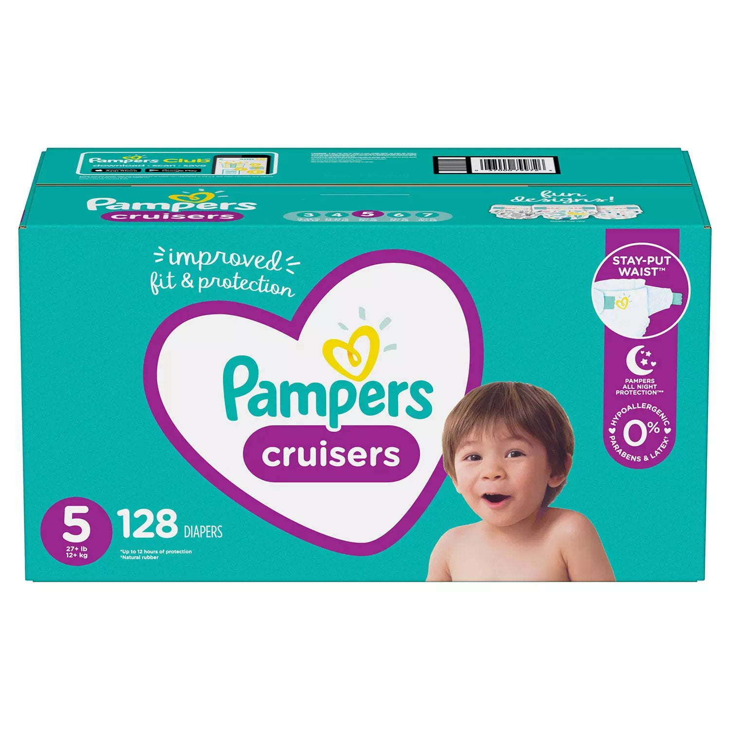 Product of Pampers Cruisers OneMonth Supply Diapers Size