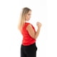 thumbnail image 3 of Blusa DE DAMA CASUAL VABADAM COLOR ROJO CON VIVOS EN CUELLO Y frente, 3 of 4
