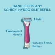 Schick Hydro Silk TrimStyle Waterproof Bikini Trimmer for Women, Includes 1 5-Blade Razor Handle & 1 Razor Blade Refill