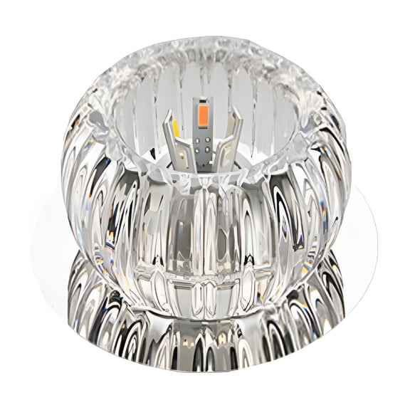 HIBIBUD Crystal Ceiling Light Fixture,Modern Semi Flush Mount Ceiling Light,Crystal Chandelier for Kitchen Bedroom Bathroom Entryway Corridor Balcony