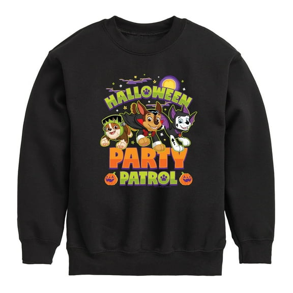 Paw Patrol - Halloween Party Patrol - Toddler And Youth Crewneck Fleece Sweatshirt