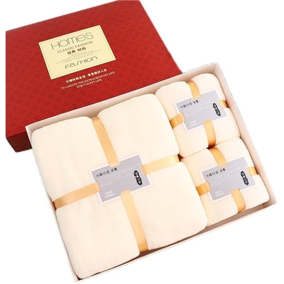 Luxury Bath Towels Set - 3 Piece 100% Cotton Bathroom Towels, Quick Dry, Extra Aborbent, Super Soft Towels Set, Beige