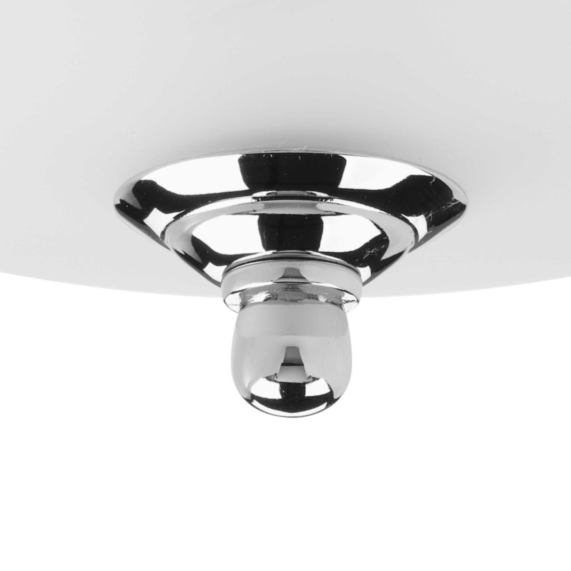 Two-Light Dome Glass 13-1/4" Close-to-Ceiling