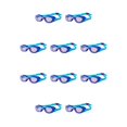 thumbnail image 1 of Gafas de natación Naiovety Con anillo hermético alta definición revestimiento antivaho correa ajustable Azul morado 10Conjunto, 1 of 6