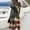 Khaki, variant on Elowen Elegant American 250th Anniversary Dresses For Women Short-sleeved V-neck Summer Fit & Flare Empire Dress Red S