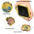 thumbnail image 2 of PU Leather Coin Purse Wallet Compact Water-Resistant Card Cases Money Organizers Bluebird Surrounded by Flowers, 2 of 7
