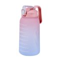 thumbnail image 5 of Botella de agua de 2 ltaza con pajitamarcador de tiempojarras de fitness para beber deportes (rosa) Ndcxsfigh Nuevos Originales, 5 of 5
