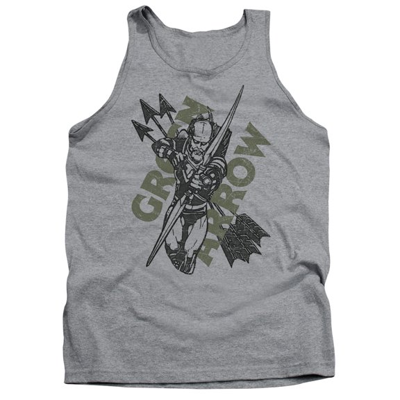 JLA Justice League Archers Arrows Adult Tank Top Athletic Heather