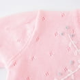 thumbnail image 7 of SELONE Winter Sweater Jacket Toddler Knitting Cotton Lightweight Cropped Button Solid Long Sleeve Fall Winter Outwear Pink 4 Years, 7 of 7