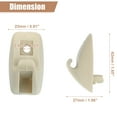 thumbnail image 7 of Unique Bargains Plastic Sun Visor Support Clip Retainer No.191857559 for Volkswagen Rabbit 1979-1984 Beige, 7 of 7