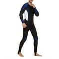 thumbnail image 3 of SBYOJLPB Mens Swimsuit Trunks Men's Stretch Full Body Wetsuit Surf Swimsuit Jumpsuit Diving Steamer Swimwear Dark Blue XXXXL, 3 of 6