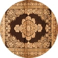 thumbnail image 1 of Ahgly Company Indoor Round Medallion Orange Traditional Area Rugs, 4' Round, 1 of 1