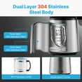 thumbnail image 2 of KFFKFF  Water Distiller  1.05GL/4L  750W 304 Stainless Steel Countertop Distilled Water Machine with Smart Switch Purifier Filter for Home Office, 2 of 9