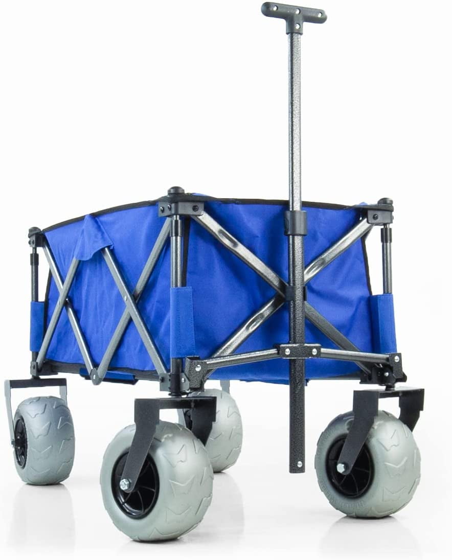 Foldable Beach Wagon with Oversized Balloon Wheels Zambia Ubuy