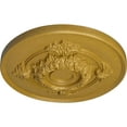 thumbnail image 3 of Ekena Millwork 13 3/4"OD x 1"P Monique Ceiling Medallion (Fits Canopies up to 3 3/4"), Hand-Painted Iridescent Gold, 3 of 6