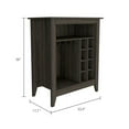 thumbnail image 3 of Depot E-Shop Mojito Bar Cabinet With 8 Wine Cubbies, Wine Rack, And Open Shelf, Carbon Espresso, 3 of 5