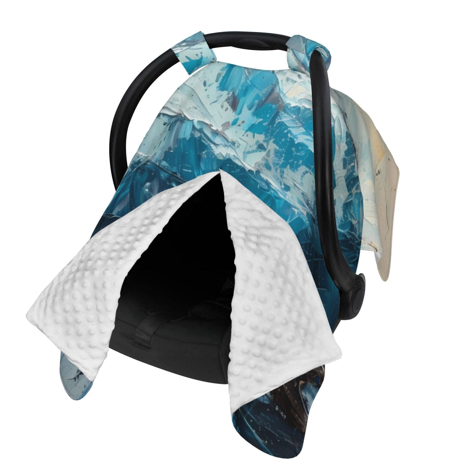 Naloa Iceberg Bald Eagle Baby Car Seat Cover, Breathable Baby Carrier Cover, Multiuse Baby Carrier Cover & Nursing Breastfeeding Cover