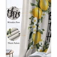 thumbnail image 3 of Summer Lemon Blackout Curtains for Bedroom Living Room Darkening Curtains 90 Inch Farmhouse Country Vintage Linen Texture Black Out Window Curtain Privacy Window Treatment Grommet Drapes 52"x90"x2, 3 of 9