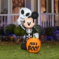 thumbnail image 4 of Airblown Inflatables 4FT Tall Halloween Inflatable Disney Mickey Mouse with Pumpkin, 4 of 6