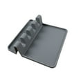 thumbnail image 1 of Zootealy Silicone Spoon Holder Kitchen Utensil Rest Ladle Fork Mat Heat Resistant, 1 of 6