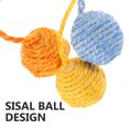 thumbnail image 5 of KAKOWELY Pelota de sisal colgante para gatos, juguete interactivo para interiores, pelota rascadora para gatos, 5 of 5