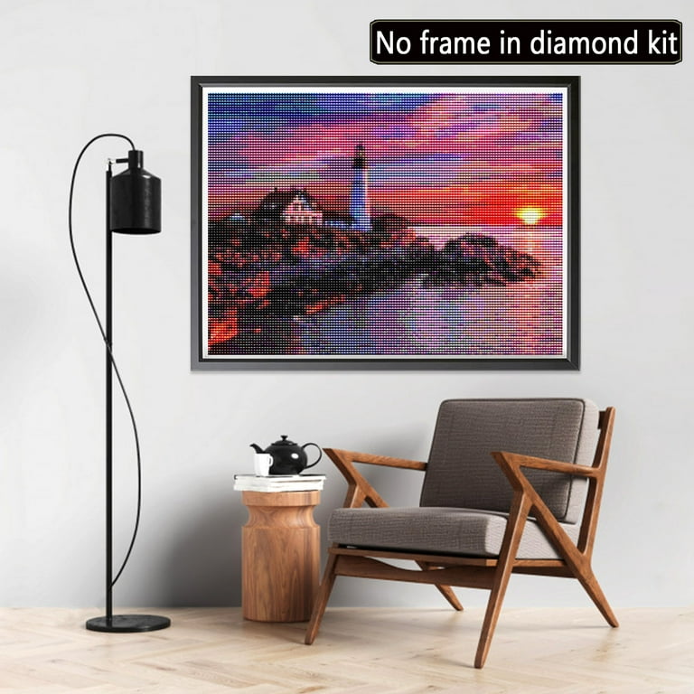 TOY Life 5D Diamond Painting for Kids with Wooden Frame, Art and