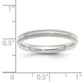 thumbnail image 2 of Primal Gold 14 Karat White Gold 3mm Milgrain Comfort Fit Band Size 10, 2 of 4