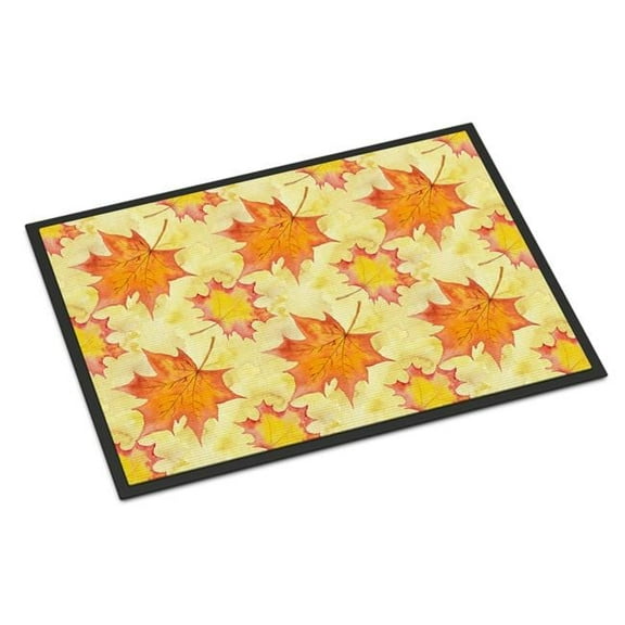 Fall Leaves Scattered Indoor or Outdoor Mat, 24 x 36 in.