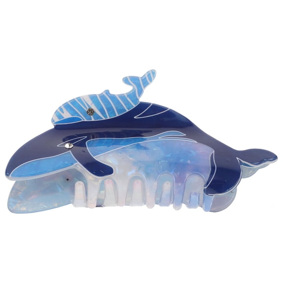BESTYASH Dark Blue Acrylic Hair Claw Clip, Sturdy and Comfortable, Suitable for All Hair Types