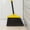 Yellow, variant on Lifewit Outdoor/Indoor Broom Heavy Duty, Commercial Broom with 53" Extendable Long Handle, Orange