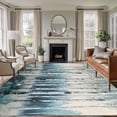 thumbnail image 3 of Spring Forest Area Rug 5x8 FT, Non Slip Bedroom Throw Carpet, Grey Tree Branch Impressionist Style Washable Soft Floor Carpet Non-Shedding Rug for Living Room Nursery Dorm Office, 3 of 9