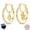 No.4, variant on 925 Sterling Silver Gold Plated Santa Claus Tree Dangle Hoop Earrings for Women, Hypoallergenic Sparkling Cubic Zirconia Jewelry Christmas Gift with Box