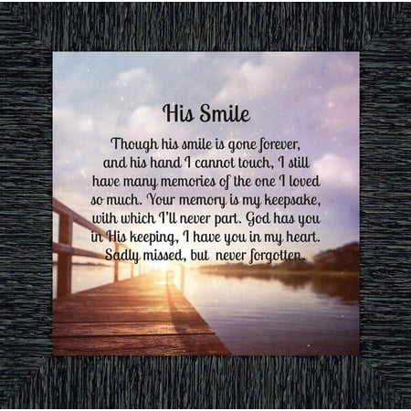Elegantly Yours His Smile In Memory Of A Loved One Loving Elegantly Yours His Smile In Memory Of A Loved One Loving Gift 10x10 8663