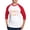 Red/White, variant on CafePress - National Board Certified Teacher - Cotton Baseball Jersey, 3/4 Raglan Sleeve Shirt