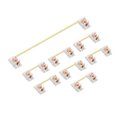 thumbnail image 2 of Gold Plated Plate Mounted Stabilizer for Custom Mechanical Keyboard 2U 6.25U (1+7, White Pink), 2 of 8