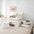 thumbnail image 5 of Manfei Kawaii Panda Bed in a Bag Full Size,Cartoon Animal Bed Set,White Black Green Bedding Full Size,Microfiber Room Decoration Reversible,7 Pieces, 5 of 7