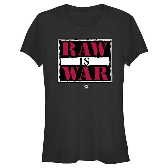 Junior's WWE Raw is War  Graphic Tee Black Large