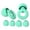 Vert, variante sur Hot Tools Loop Quiet 2 Bouchons d'Oreilles Confortables Réutilisables Réduisant le Bruit pour le Sommeil Concentration Profonde Voyage Sensibilité / Audition Flexible / Ajustement Personnalisable