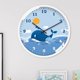 thumbnail image 5 of Reloj de pared creativo for sala de estar, reloj de pared for el hogar sin perforaciones, reloj de cuarzo de onda eléctrica silenciosa, adecuado for sala de estar, estudio, dormitorio., 5 of 5