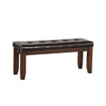 thumbnail image 3 of Acme Furniture Urbana Bench in Black PU & Espresso Finish Living Room Furniture, 3 of 3